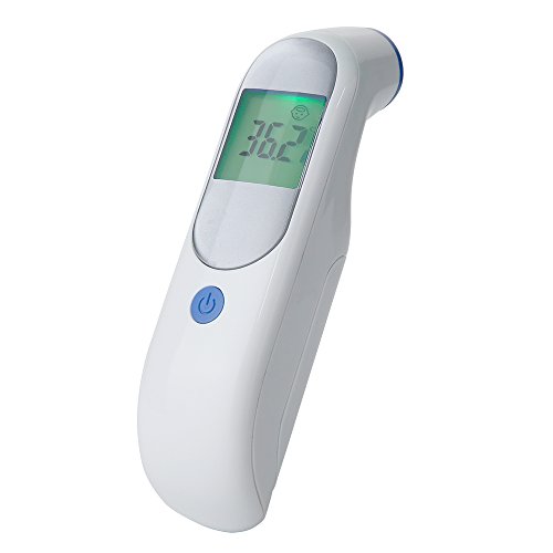 Hermano Infrared Baby Forehead Thermometer Digital Medical Infrared Fever Thermometer for Baby,Kids and Adults with Fever Indicator FDA and CE Approved