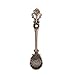 BIUBIU Flowers Coffee Spoon, Dark Bronze