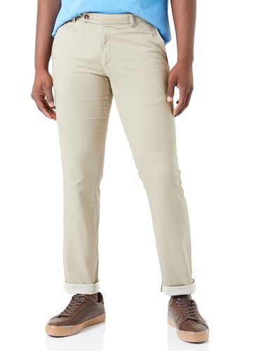 bugatti Herren 4134-36385 Slackhosen, Beige-50, 32W / 36L EU