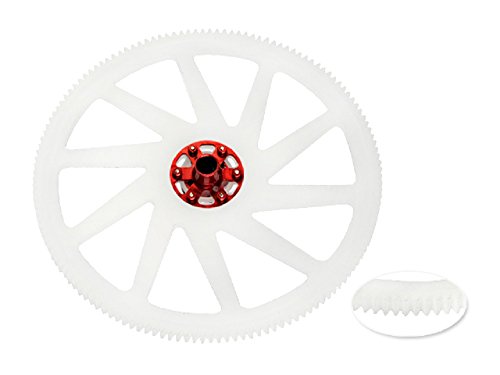 Microheli CNC Delrin Main Gear w/ Aluminum Hub set (RED) - BLADE 230 S Microheli CNC Delrin Main Gear w/ Aluminum Hub set (RED) - BLADE 230 S