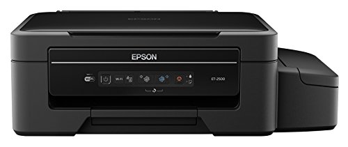 Epson Expression ET-2500 EcoTank Wireless Color All-in-One Supertank Printer with Scanner, Wi-Fi, Tablet and Smartphone (iPad, iPhone, Android) Printing, Easily Refillable Ink Tanks