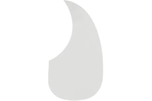 IKN Self Adhesive Acoustic Guitar Pickguard Comma Shape Pick Guards for Folk Acoustic Guitar(Transparent)