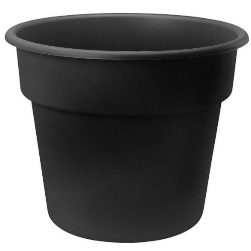 Bloem DC12-00 Dura Cotta Planter, 12-Inch, Black