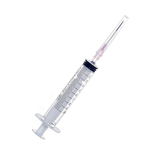 20Pack-10ml Syringes with Needles and Caps,Veterinary Disposable Syringe,Single Sterile Individually Packaged (10ml20)