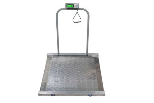 Tree Scales Portable Large Digital Wheelchair and Drum Scale - 800 Lbs X 0.2 Lbs