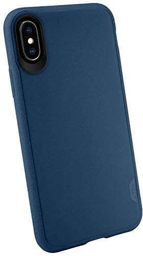 Smartish iPhone Xs/X Slim Case - Kung Fu Grip [Lightweight + Protective] Thin Cover for Apple iPhone 10/10s (Silk) - Blues on The Green
