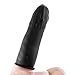 uxcell 100Pcs Industry Anti Static Conductive Rubber Latex Finger Cots Disposable Black