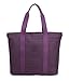 Crest Design Women handbag Tote Shoulder Bag for Laptops up to 17 inch (X-Large, Orchid)