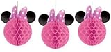 Minnie Mouse Honeycomb Decorations 3 count Birthday Party Supplies