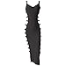 YOMISOY Women Sexy Bandage Hollow Out Backless Solid Spaghetti Strap Summer Long Maxi Outfits Dress
