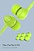 Earbuds with Microphone, MIATONE In-Ear Headphones, Wired Ergonomic Earphones Ear Buds - Green