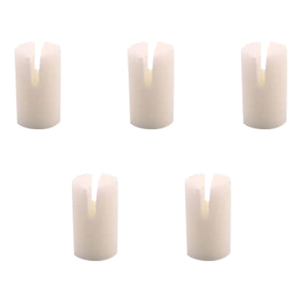 Gokoti 5 Piece Real Bone Banjo 5Th String Nut Beef Bone Color 5x3mm Musical Instrument Accessories for 5 String Banjo