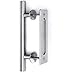 Orgerphy 12 Inch Stainless Barn Door Handle Set | Stainless Round Heavy Duty Solid 304 Gate Pull Handle | for Barn Door Gates Garages Sheds