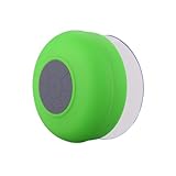 ZPS Wireless Mini Waterproof Bluetooth Suction Shower Car Handsfree Mic Speaker (Green)