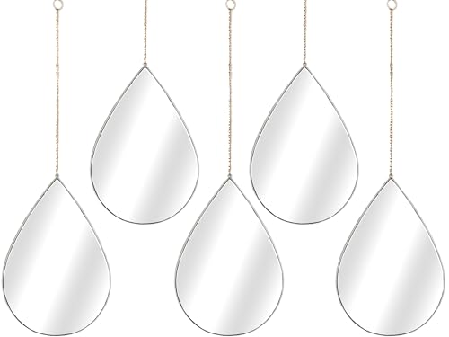 SET 5 ESPEJOS PVC PLATEADO en promo sur Amazon