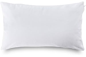 Wakefit Waterproof Terry Cotton Pillow Protectors, Standard Size (20 x 26 Inches), Waterproof Pillow Protector with Zipper, Set of 2, White