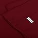 NICETOWN Window Valance Curtain for Kitchen - Home Fashion 52 inches x 18 inches Rod Pocket Valance Curtain Panel for Bedroom Christmas Decor/Living Room, Burgundy Red, Single Panel