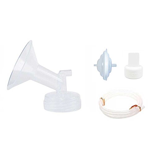 Spectra Baby USA - Authentic Breast Flange Set, Wide Neck Breastshield Set - (Large / 28mm) - Replacement Parts for 9 Plus, S2, S1, M1 Breast Pumps, BPA/DEHP Free