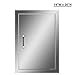 CO-Z Outdoor Kitchen Doors, 304 Stainless Steel Single BBQ Access Door for Outdoor Summer Kitchen Island, Grilling Station, Outside Cabinet, Barbeque Grill, Built-in SS BBQ Island Door (14W x 20H)