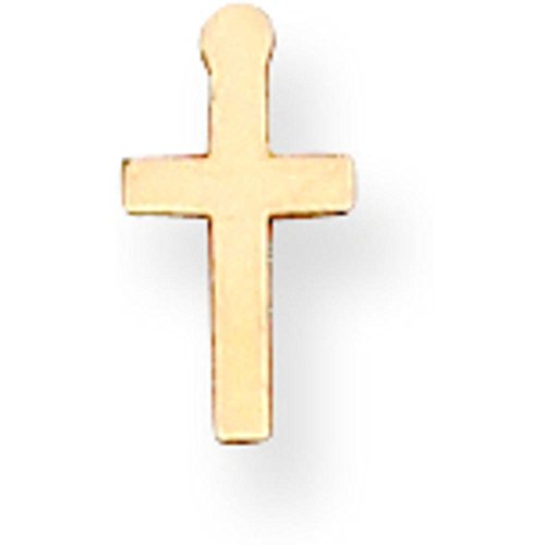 14K Gold Cross Stamping Disc