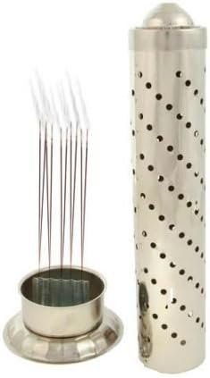 Diwali Pooja celebration Gift StainLess Steel Agarbatti Stand incense holder (Steel,regular) Pack Of 1