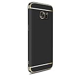FeiteElectroplate Hard Shockproof Case Cover for Samsung Galaxy S7 Edge (Black)