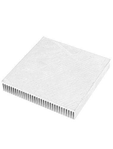 Silver Tone Aluminum Radiator Heat Sink Heatsink 90mm x 90mm x 15mm