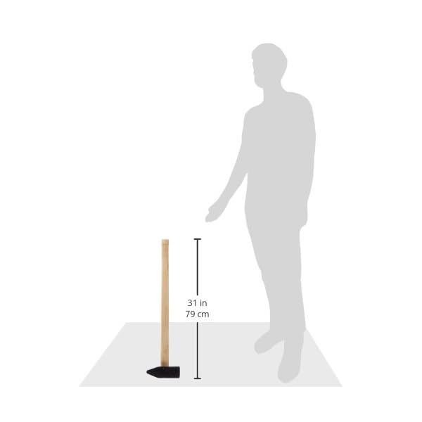Idealspaten WEG20005 Vorschlaghammer mit Eschenstiel, 5 kg, 80 cm – Bild 3