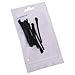 BLUECELL 6pairs Silicone Eyeglass End Tips Ear Sock Pieces Tube Replacement for Thin Metal Eyeglass Legs (Black + Gray)