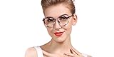 SOOLALA Womens Hot Fashion Cateye Eyeglass Frame Stylish Reading Glasses