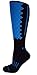 MOXY Socks Black with Blue Helix Deadlift Fitness Knee-High Socks