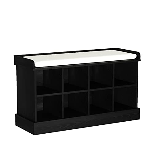 love furniture Shoe Bench, Shoe Storage Bench with 8 Compartments and