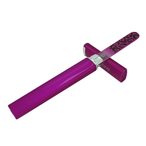 G.Liane Glass Nail Files Professional Crystal Nail File for Natural Nails Acrylic Nails Gels Nails Manicure Pedicure Tools for Home and Salon (Pink)