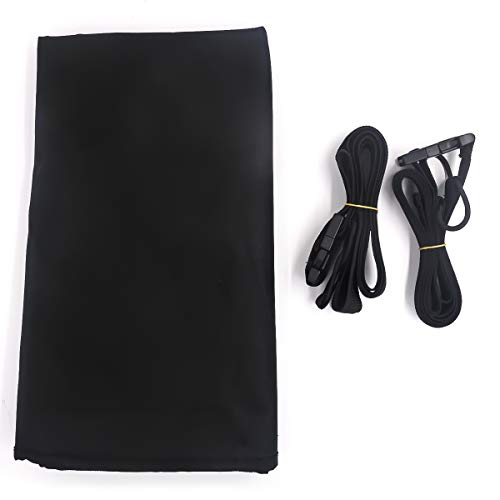 Quable Window Air Conditioner Cover, Sturdy AC Window Unit Covers,Bottom Covered, Small/Medium/Large. (Black, 27.5" W x 19.5" H x 23" D) - Thumbnail 6