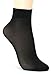 ililily 5 pairs 20D Sheer ankle high tights hosiery socks (tights-011-3),Black,One Size