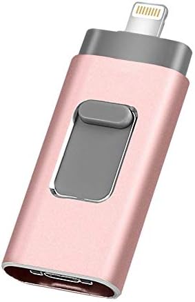 Flash Drives for iPhone 1TB,Memory Stick External Storage for iPhone/PC/iPad/Android and More Devices with USB Port (1TB, Rose)