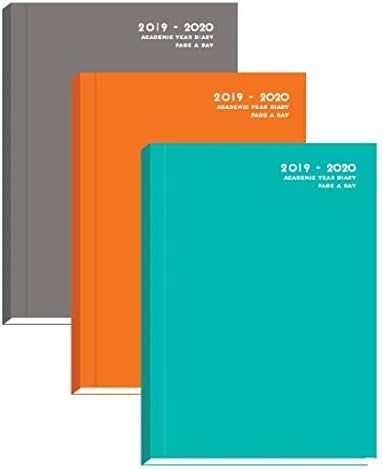 Bargain Gateway - A5 Academic Diary 2019/2020, Day to Page Hardcover Assorted Colours
