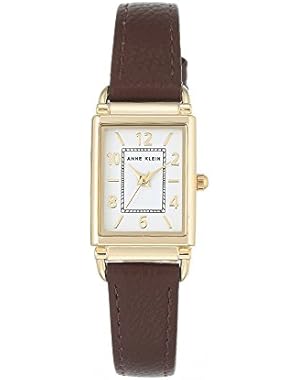 Women's Rectangle Faux Leather Strap Watch