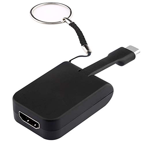 jiumoji Compatible with Samsung Type-C to HDMI Mini 4K HD Adapter Converter for Huawei with Portable Key Chain