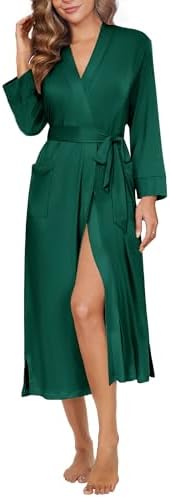 amazon ladies winter dressing gowns Womens Winter Fluffy Hooded Robe, Soft Plush Clothes Fleece Robe Long Warm Long Sleeve Furry Loungewear with Pockets at Amazon Women's Clothing store