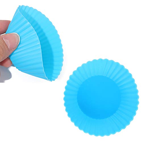 SUBANG 45 Pieces Reusable Silicone Baking Cups Cupcake Liners for Weddings,Birthdays,Baby Showers,9 Colors - Thumbnail 2