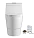 WOODBRIDGE T-0019 Cotton toilet | Modern Design, One Piece, Dual Flush | White