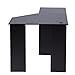 WLIVE Corner Computer Desk with Bookshelves and File Cabinet L-Shaped Desk in Black