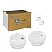3 Pack 10 Year Battery Operated Smoke Detector and Carbon Monoxide Detector, Travel Portable Photoelectric Fire Co Alarm for Home, Kitchen