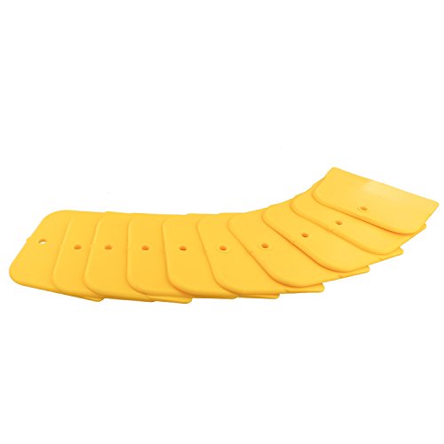 Custom Shop (10 Pack - 4" Inch Body Filler Spreaders/Squeegee for Automotive Body Fillers, Putties and Glazes and Epoxy Resin Pours - Easy, Precise, and Reusable Application
