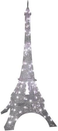 7' Tall Sparkle Crystal Splendor Eiffe Christmas Prop Opulent Glimmering Finish