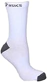 ASICS LT Crew Socks (3-Pack), White/Grey, Large