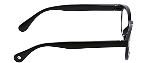Peepers Men's Headliner 2325150 Round Reading Glasses, Black, 1.5