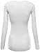 FPT Womens Basic Scoopneck Long Sleeve T-Shirt (S-3XL) WHITE M
