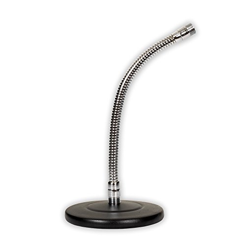 Podium Pro Tabletop Microphone Stand and Mic Clamp Clip Gooseneck DJ